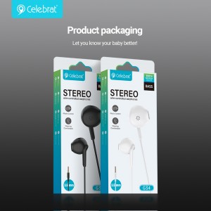 New Arrival Celebrat G34 Wired Earphones With Brand New Exclusive Privately Molded Ear Shells