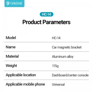 Celebrat HC-14 Exquisite Appearance and Strong Adaptability Magnetic Suction Wholesale Car Holders