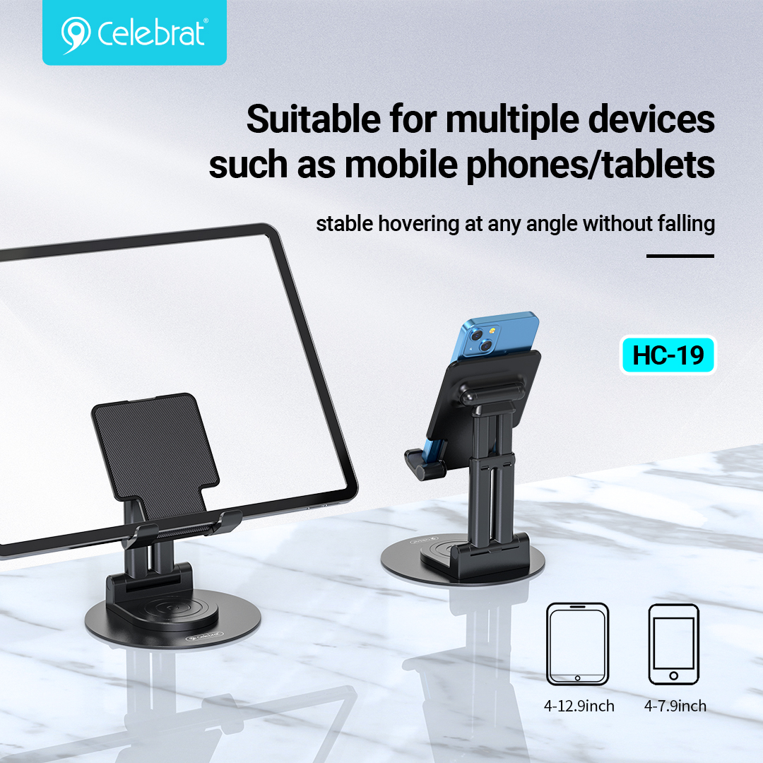 Celebrat HC-19 Desktop Stand that Suitable for Both Mobile phone and Tablet