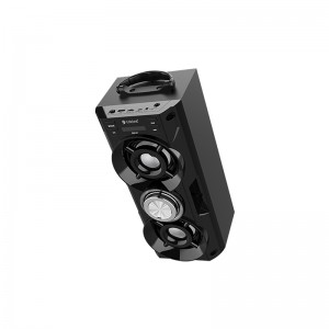 Supply OEM Hot Sellers Leather Finish Handle 60W 6000mAh Wireless Retro Speaker with Modern Features