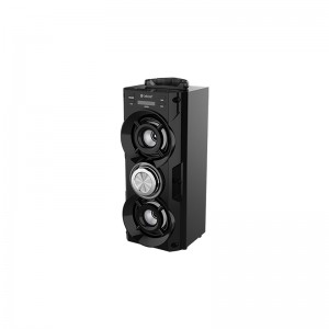 Supply OEM Hot Sellers Leather Finish Handle 60W 6000mAh Wireless Retro Speaker with Modern Features