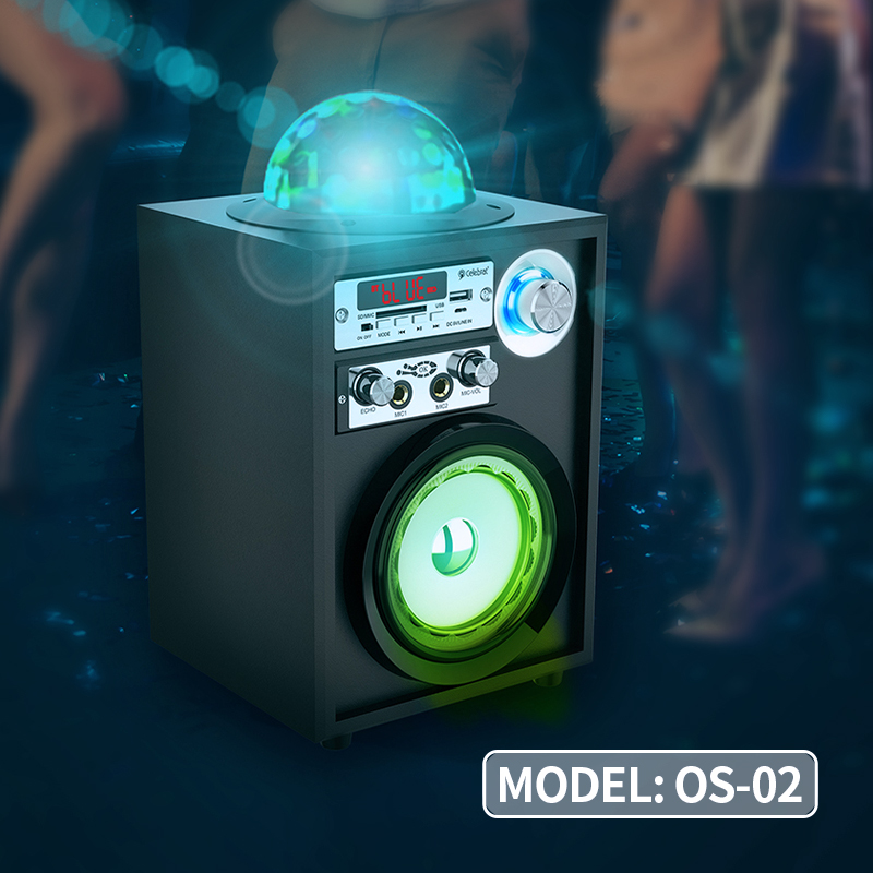 Super Bass Celebrat OS-02 Outdoor Powerful DJ Wireless Led Party Bluetooth Speaker