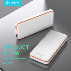 Celebrat Portable Charger Power Bank PB-02,10000mAh Battery Pack with USB-C (Input Only) and High-Speed PowerIQ Charging Technology