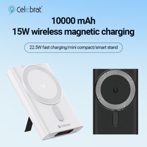 Celebrat New Arrival PB-13 Portable magnetic power bank, compatible with TWS earphones, iPhone and other devices