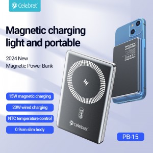 Celebrat PB-15 Ultra-thin Portable Wireless Power Bank