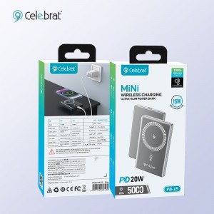 Celebrat PB-15 Ultra-thin Portable Wireless Power Bank