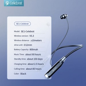 Celebrat SE1 Neck-mounted Sports Bluetooth Headset