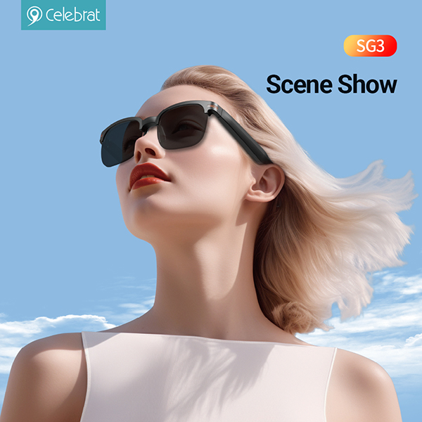 Celebrat SG3 Multi-Function Bluetooth Glasses For Calling And Listening