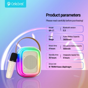 New Arrival Celebrat SP-17 Small Size with Big Volume Wireless Speakers