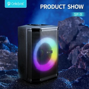 Celebrat SP-9 Wireless Speaker With Wired And Wireless Microphones