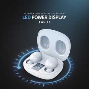 2022 Top Selling Yison T4 Digital Display TWS 5.0 Earphones