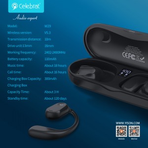Celebrat W29 Sports Open TWS Wireless Earphones
