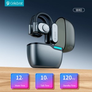 Celebrat W40 TWS earphone，Low latency, LED light display, good game companion
