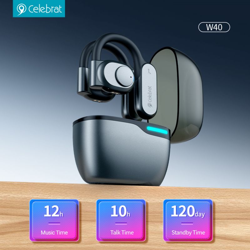 Celebrat W40 TWS earphone，Low latency, LED light display, good game companion