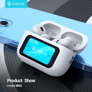 Celebrat W63 New Arrival TWS Headset For Immersive Audio and Video Experience