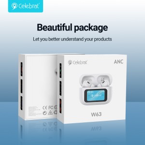Celebrat W63 New Arrival TWS Headset For Immersive Audio and Video Experience
