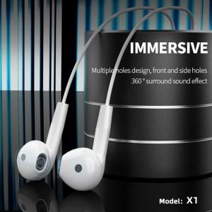 Yison X1 Wired Earphones Headphone with 3.5mm Connector