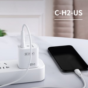 Factory Hot Sale Quick Charge 3.0 18W Celebrat C-H2-US Mobile Phone Charger