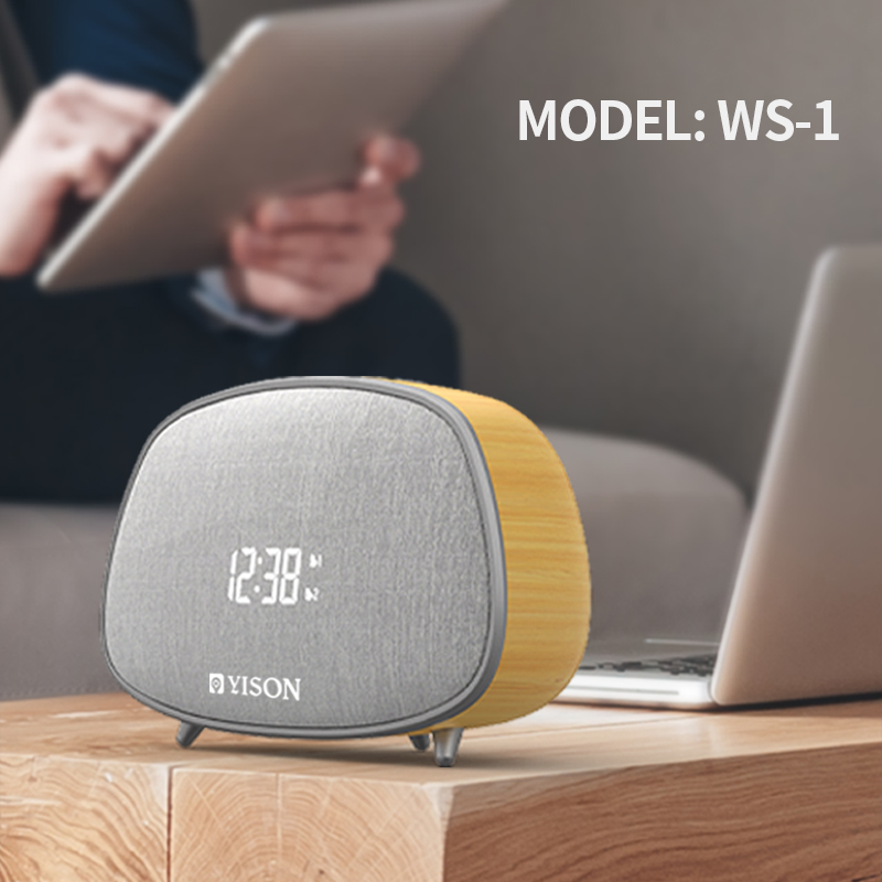 Yison New Arrival WS-1 speaker wireless portable speaker with alarm clock