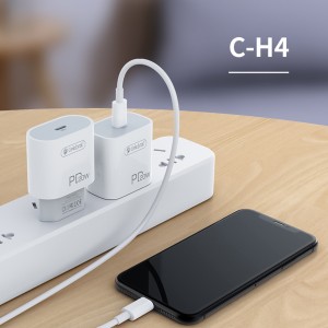 High Quality Celebrat C-H4-EU  Portable Type-C 20W Quick Adapter Charger