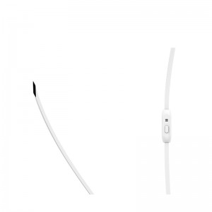 OEM Manufacturer Kaki Hot Sale Wired Metal Earphone Heavy Bass