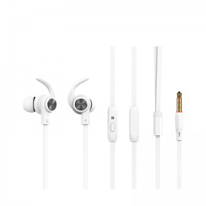 OEM Manufacturer Kaki Hot Sale Wired Metal Earphone Heavy Bass