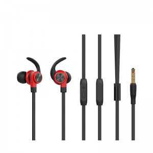 OEM Manufacturer Kaki Hot Sale Wired Metal Earphone Heavy Bass