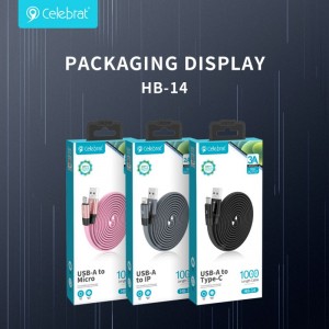Celebrat HB-14(A-C) Retractable Fast Charge Charging Cable