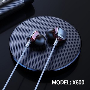 3.5 mm Plug Wired Earphones with Soft Silicon Earbuds Yison X600